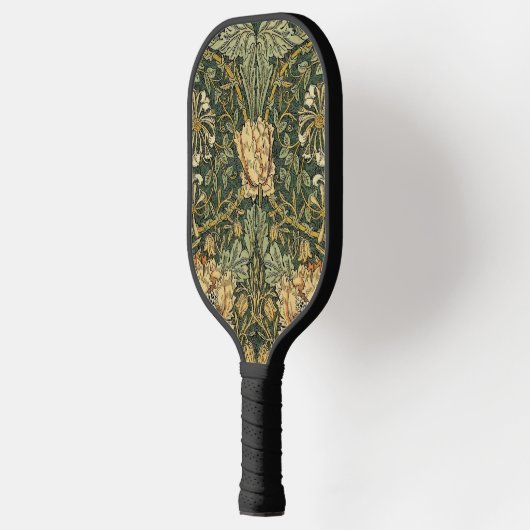 William Morris Honeysuckle Green Floral Pickleball Paddle (Links)