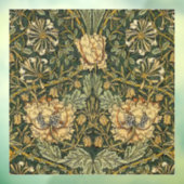 William Morris Honeysuckle Green Floral Raamsticker (Vel 3)