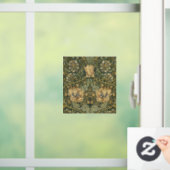 William Morris Honeysuckle Green Floral Raamsticker (Huis)