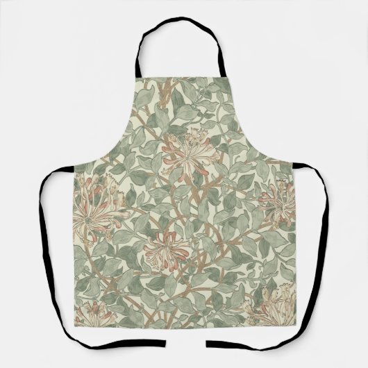 William Morris Honeysuckle Green Floral Schort (Voorkant)