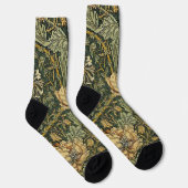 William Morris Honeysuckle Green Floral Sokken (Rechts)