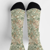 William Morris Honeysuckle Green Floral Sokken (Top)