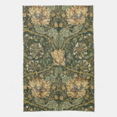 William Morris Honeysuckle Green Floral Theedoek (Verticaal)