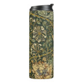 William Morris Honeysuckle Green Floral Thermosbeker (Gedraaid links)