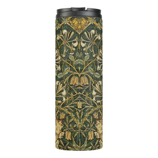 William Morris Honeysuckle Green Floral Thermosbeker (Achterkant)