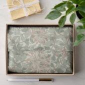 William Morris Honeysuckle Green Floral Tissuepapier (Geschenk)