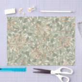 William Morris Honeysuckle Green Floral Tissuepapier (Craft)