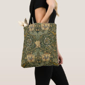 William Morris Honeysuckle Green Floral Tote Bag (Dichtbij)