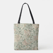 William Morris Honeysuckle Green Floral Tote Bag (Achterkant)