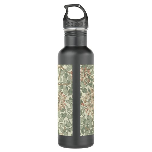 William Morris Honeysuckle Green Floral Waterfles (Achterkant)