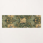William Morris Honeysuckle Green Floral Yogamat (Achterkant (horizontaal))
