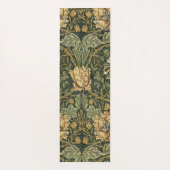 William Morris Honeysuckle Green Floral Yogamat (Achterkant)
