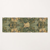 William Morris Honeysuckle Green Floral Yogamat (Voorkant (horizontaal))