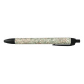 William Morris Honeysuckle Green Floral Zwarte Inkt Pen (Bodem)