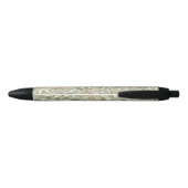 William Morris Honeysuckle Green Floral Zwarte Inkt Pen (Achterkant)