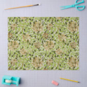 William Morris Honeysuckle Green Flowers Tissuepapier (Craft)