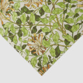 William Morris Honeysuckle Green Flowers Tissuepapier (Detail)