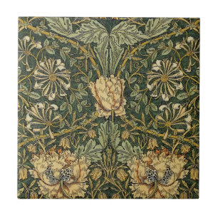 William Morris Honeysuckle Green Yellow Tegeltje