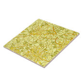 William Morris - Honeysuckle in Geel Tegeltje (Zijkant)