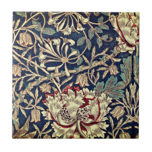 William Morris Honeysuckle  Pastel Tegeltje