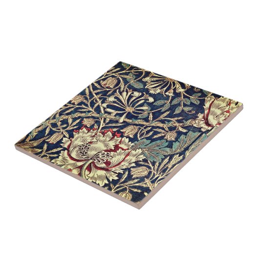 William Morris Honeysuckle  Pastel Tegeltje (Zijkant)