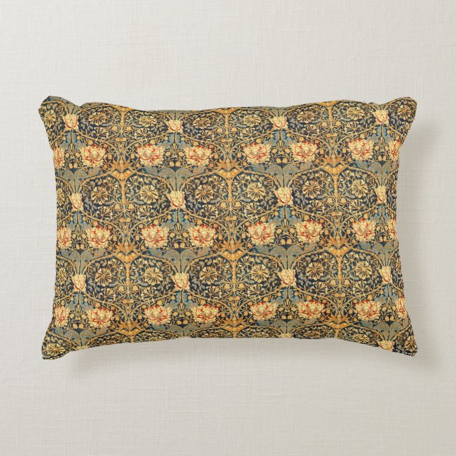 William Morris Honeysuckle Pattern Accent Kussen (Voorkant)