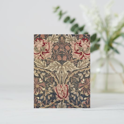 William Morris Honeysuckle  Pattern Briefkaart (Staand voorkant)