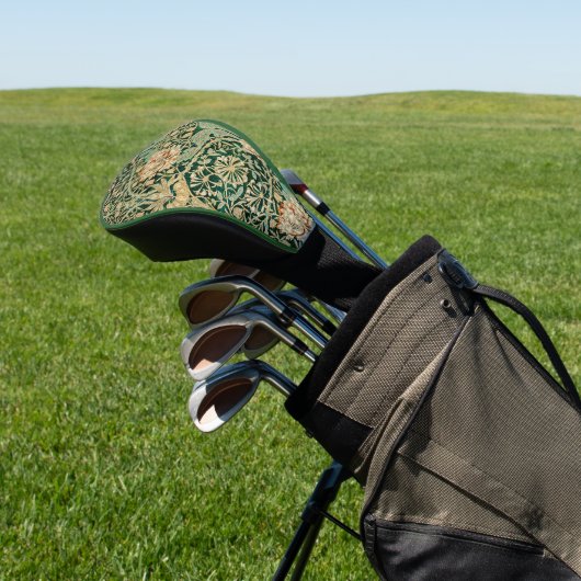 William Morris Honeysuckle Pattern Golfheadcover (Insitu)
