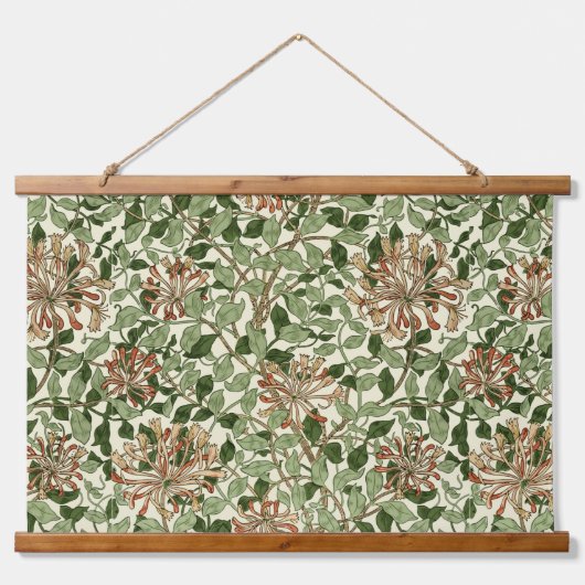 William Morris Honeysuckle Pattern Hangend Wandkleed (Voorkant)