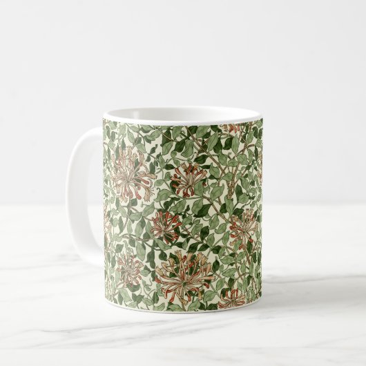 William Morris Honeysuckle Pattern Koffiemok (Voorkant links)