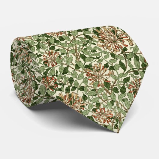 William Morris  Honeysuckle Pattern Stropdas (Opgerold)
