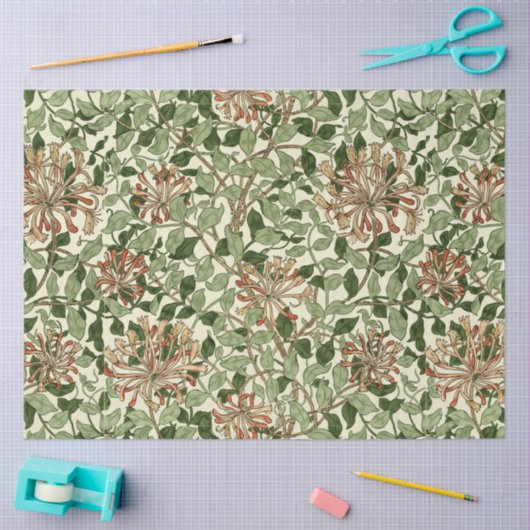 William Morris  Honeysuckle Pattern Tissuepapier (Craft)