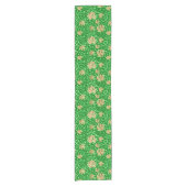 William Morris Honeysuckle, Peach en Green Korte Tafelloper (Voorkant)