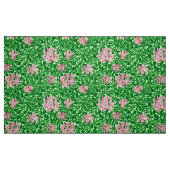 William Morris Honeysuckle, Pink en Green Stof (Fat Quarter)