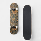 William Morris Honeysuckle Rich Red Dark Blue Persoonlijk Skateboard (Voorkant)