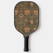 William Morris Honeysuckle Rich Red Dark Blue Pickleball Paddle (Achterkant)