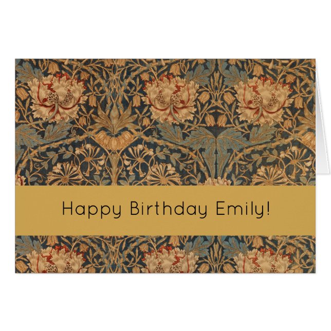 William Morris Honeysuckle Rich Wallpaper (Voorkant Horizontaal)