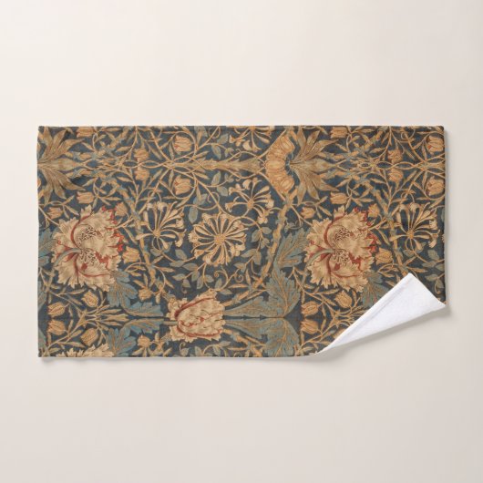 William Morris Honeysuckle Rich Wallpaper Bad Handdoek (Handdoek)