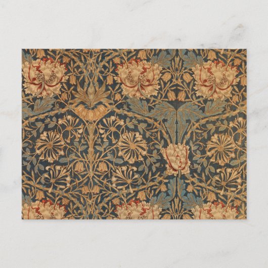 William Morris Honeysuckle Rich Wallpaper Briefkaart (Voorkant)