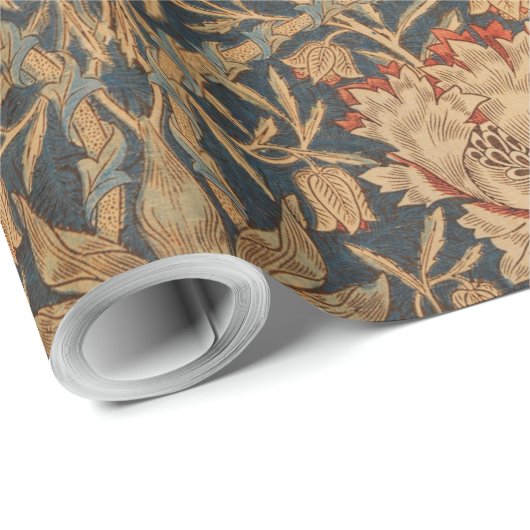 William Morris Honeysuckle Rich Wallpaper Cadeaupapier (Rol Hoek)