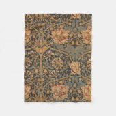 William Morris Honeysuckle Rich Wallpaper Fleece Deken (Voorkant)
