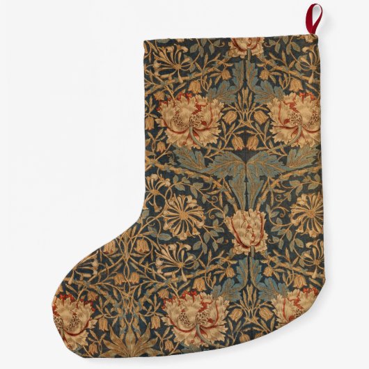 William Morris Honeysuckle Rich Wallpaper Grote Kerstsok (Achterkant)