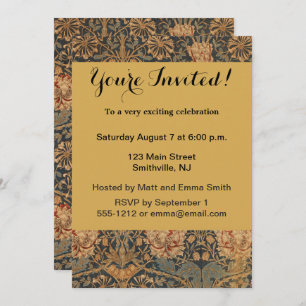 William Morris Honeysuckle Rich Wallpaper Kaart