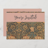 William Morris Honeysuckle Rich Wallpaper Kaart (Voorkant / Achterkant)