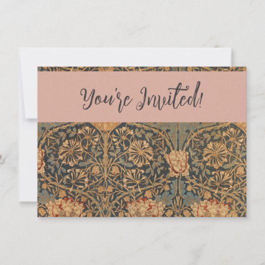 William Morris Honeysuckle Rich Wallpaper Kaart (Voorkant)