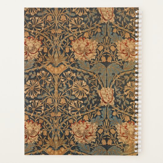 William Morris Honeysuckle Rich Wallpaper Planner (Achterkant)