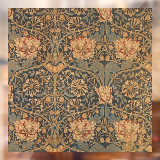 William Morris Honeysuckle Rich Wallpaper Raamsticker (Vel 2)