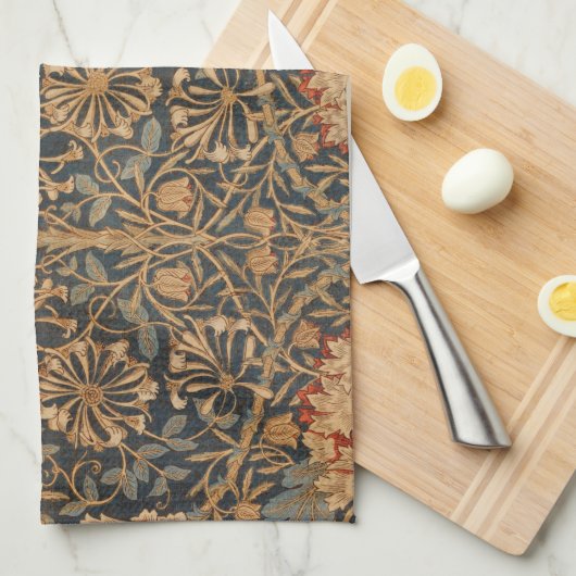 William Morris Honeysuckle Rich Wallpaper Theedoek (Quarter Fold)