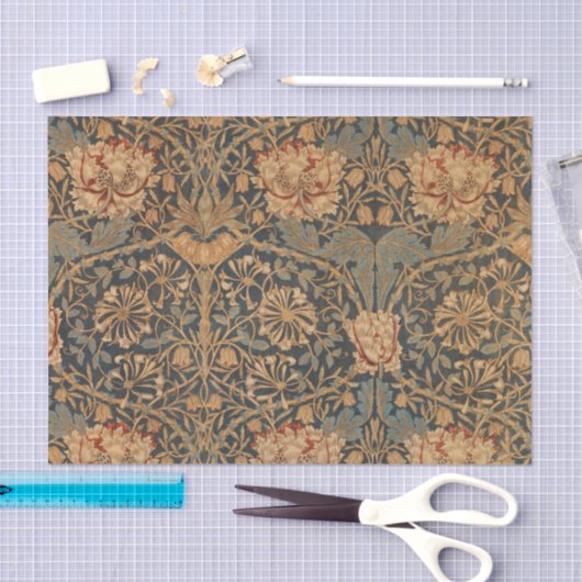 William Morris Honeysuckle Rich Wallpaper Tissuepapier (Craft)