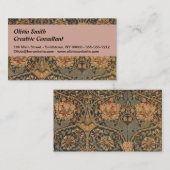 William Morris Honeysuckle Rich Wallpaper Visitekaartje (Voorkant / Achterkant)